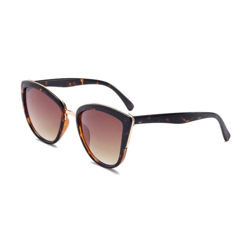 Cat Eye Sunglasses Brown / Leopard Sunnies - Picture 3 of 10